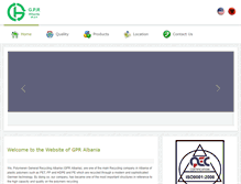 Tablet Screenshot of gpr-albania.com